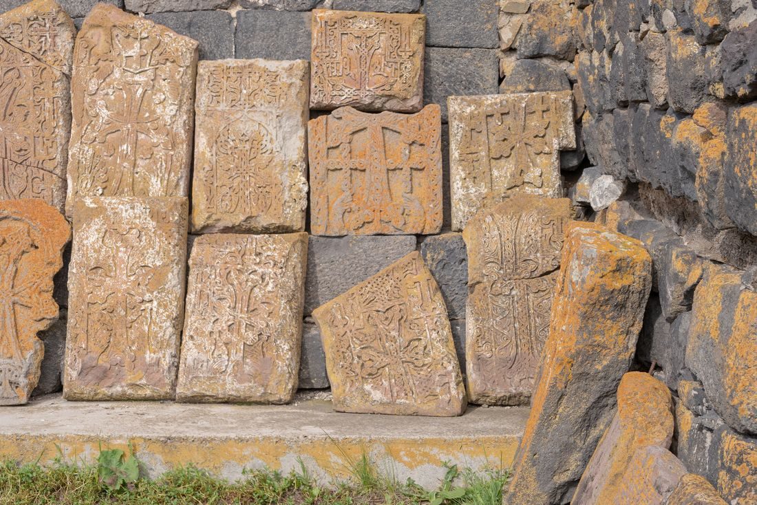 Carved stone relief, Armenia