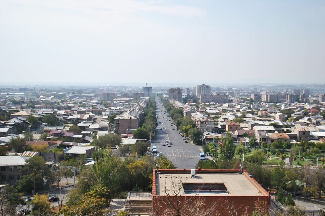 Yerevan from above