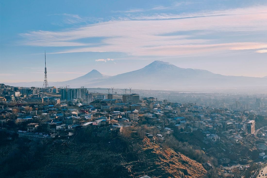 Yerevan with Mount Ararat behind