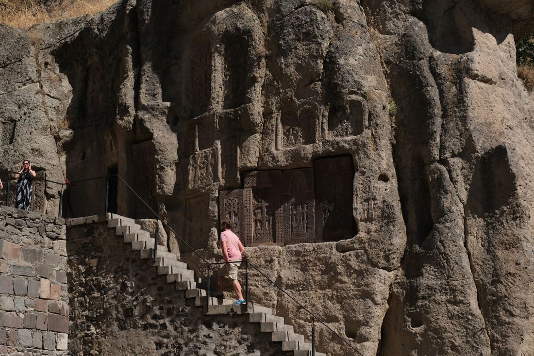 Rock-cut carvings at Geghard