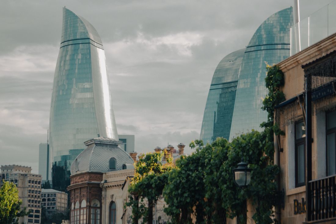Modern and historic Baku