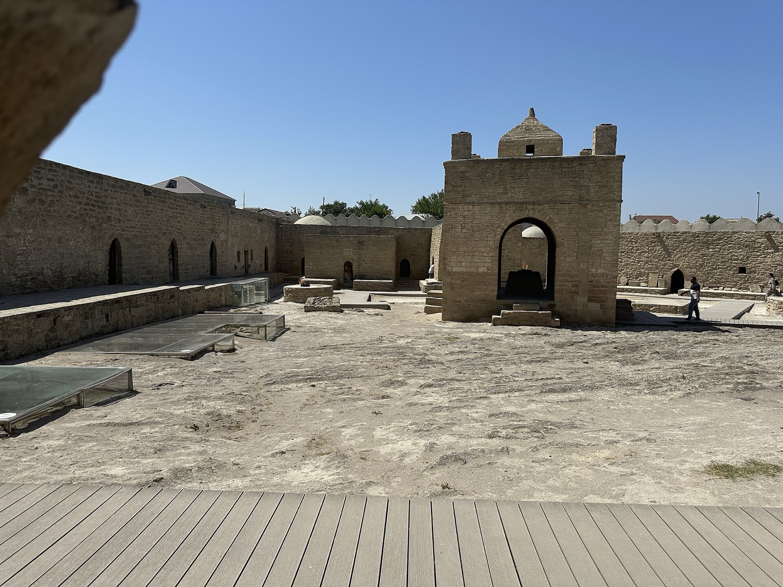 Inside the Ateshgah fire temple