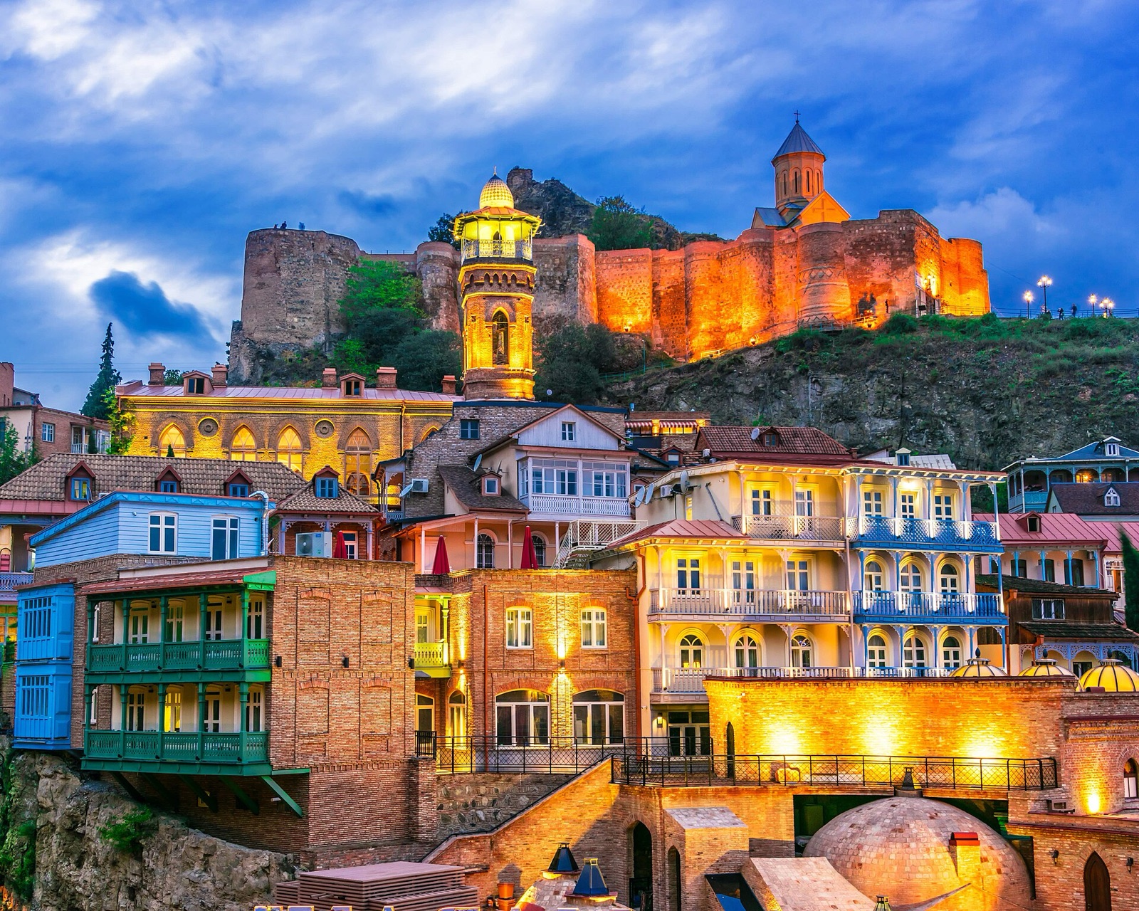 Narikala fortress over old Tbilisi