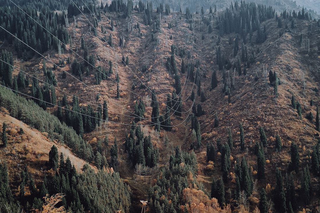 Autumn in the Almaty mountains