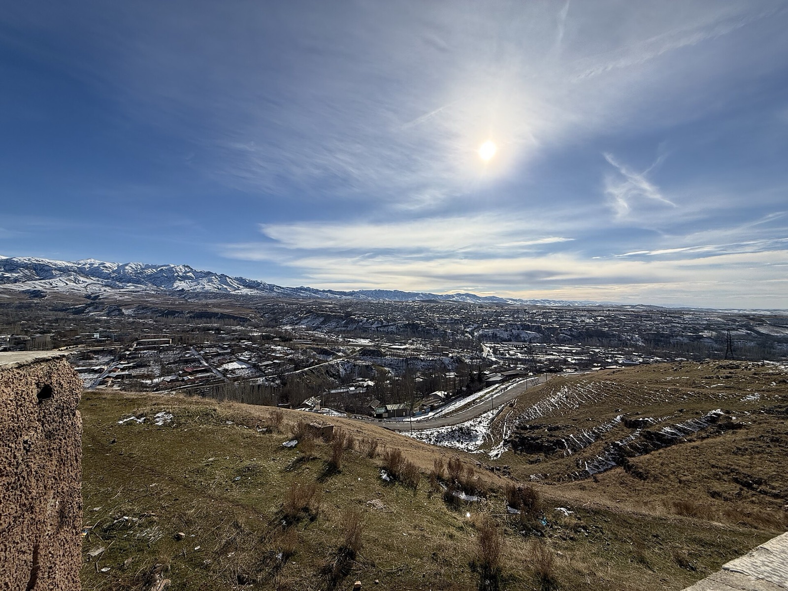 View over Parkent from the solar furnace