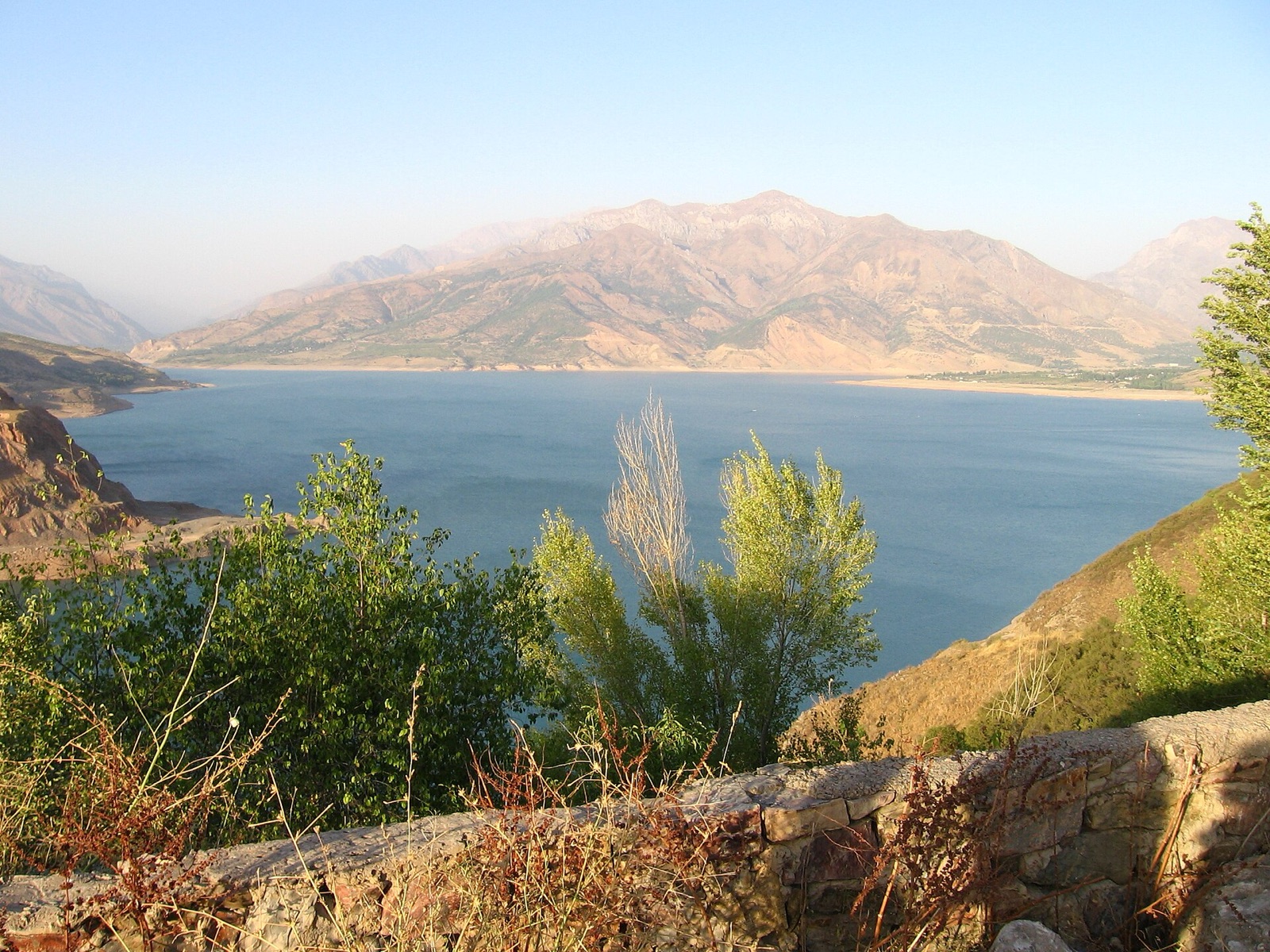Charvak reservoir panorama